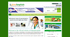 Desktop Screenshot of ghanahospitals.org